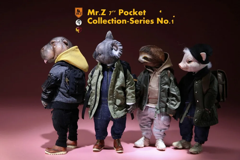 " карманная коллекция Zoo topia Series No.1Cute фигурки животных игрушечные модели WoHe Ma/LaLa Ko/Ленивый Su/Porky Zhu с базовым ящиком