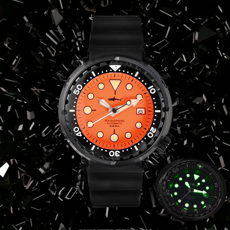HEIMDALLR Tuna Diver часы сапфировые Позолоченные NH35A автоматические 200 м