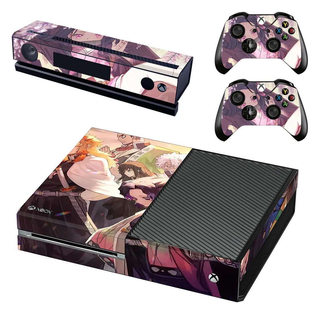 Demon Slayer Skin Sticker Decal Cover For Xbox One Console and 2 Controllers For Xbox One Skin Sticker Vinyl 