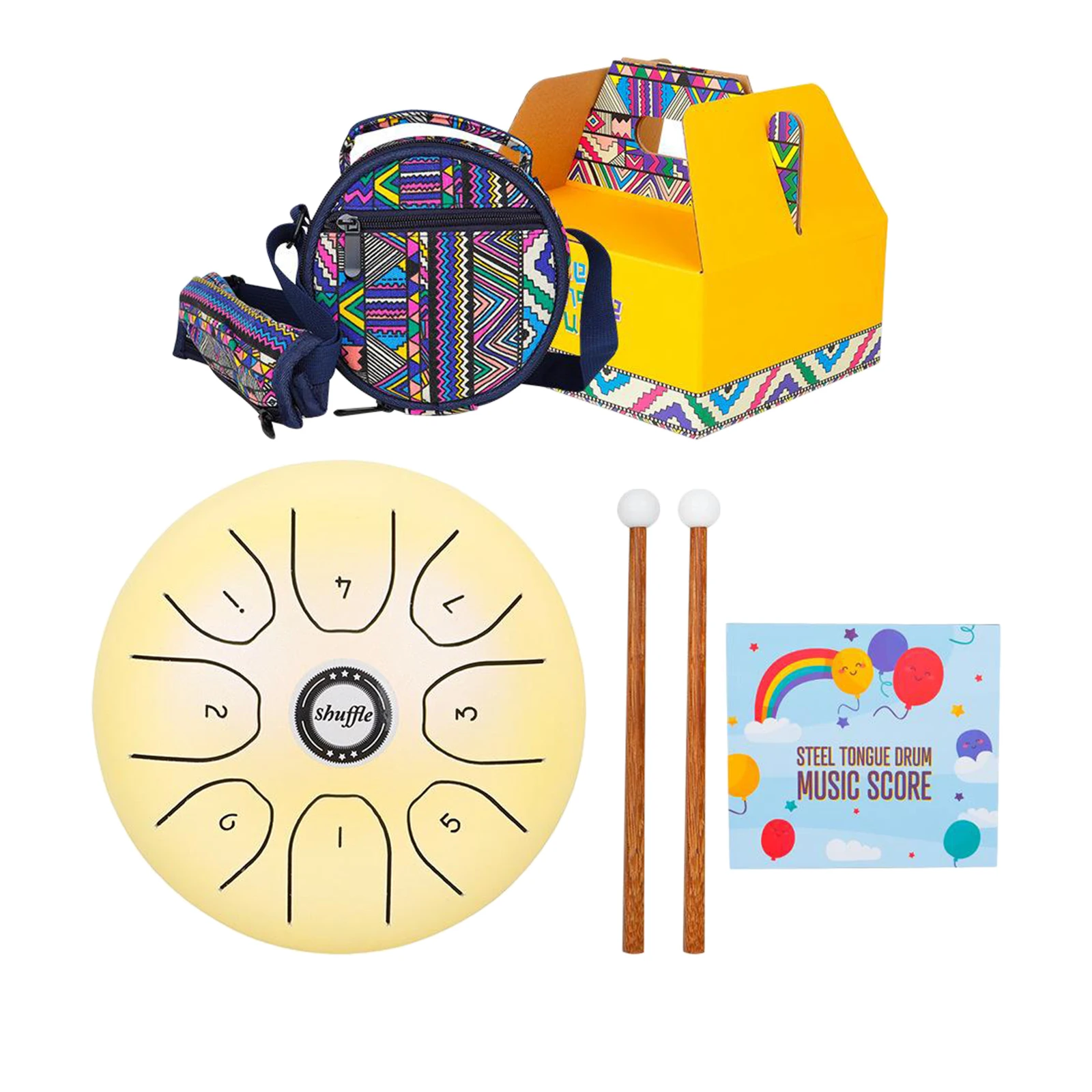 Alloy Steel Tongue Drum 8 Tone ,5.5