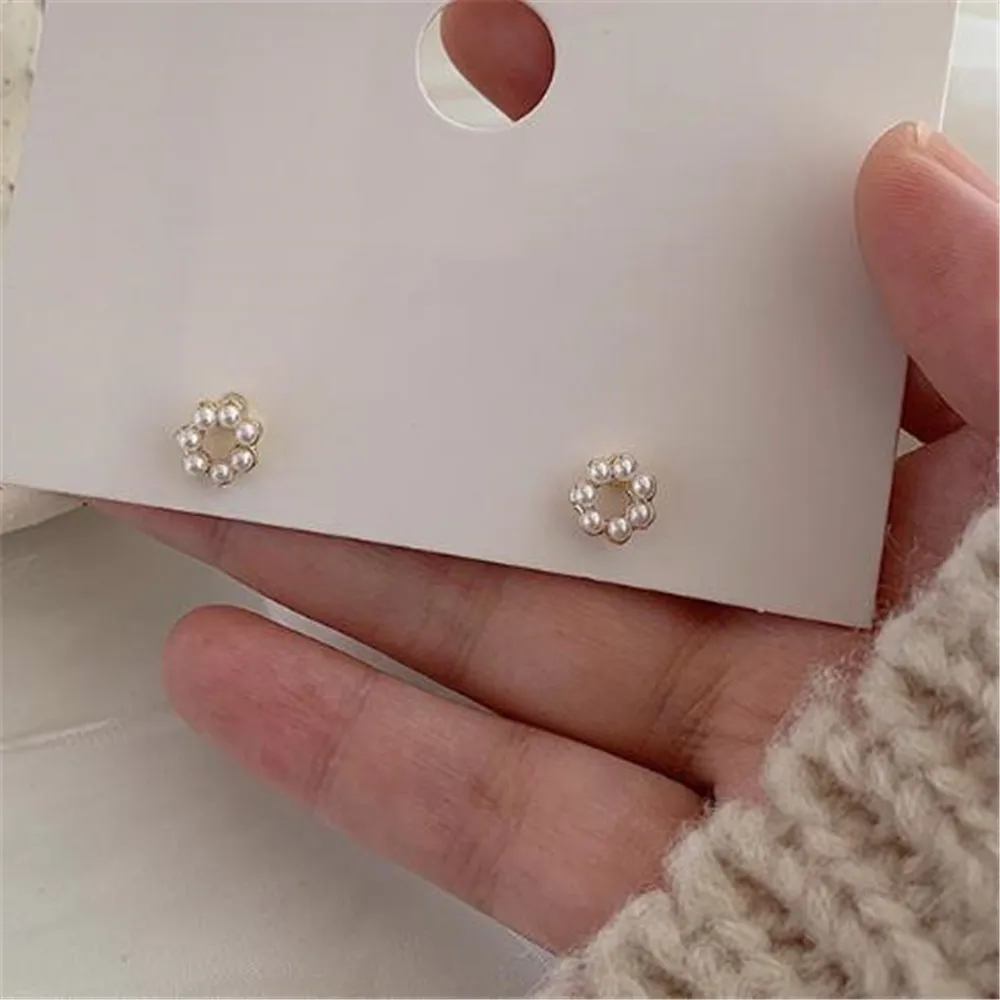 YKNRBPH серьги-гвоздики из серебра S925 пробы с жемчугом для женщин, ювелирные изделия для помолвки