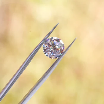 

Test Positive D Color VVS1 Purity Solitaire Moissanite Barestone Moissanite Fit Ring Pendants Naked Diamond Jewelry Material