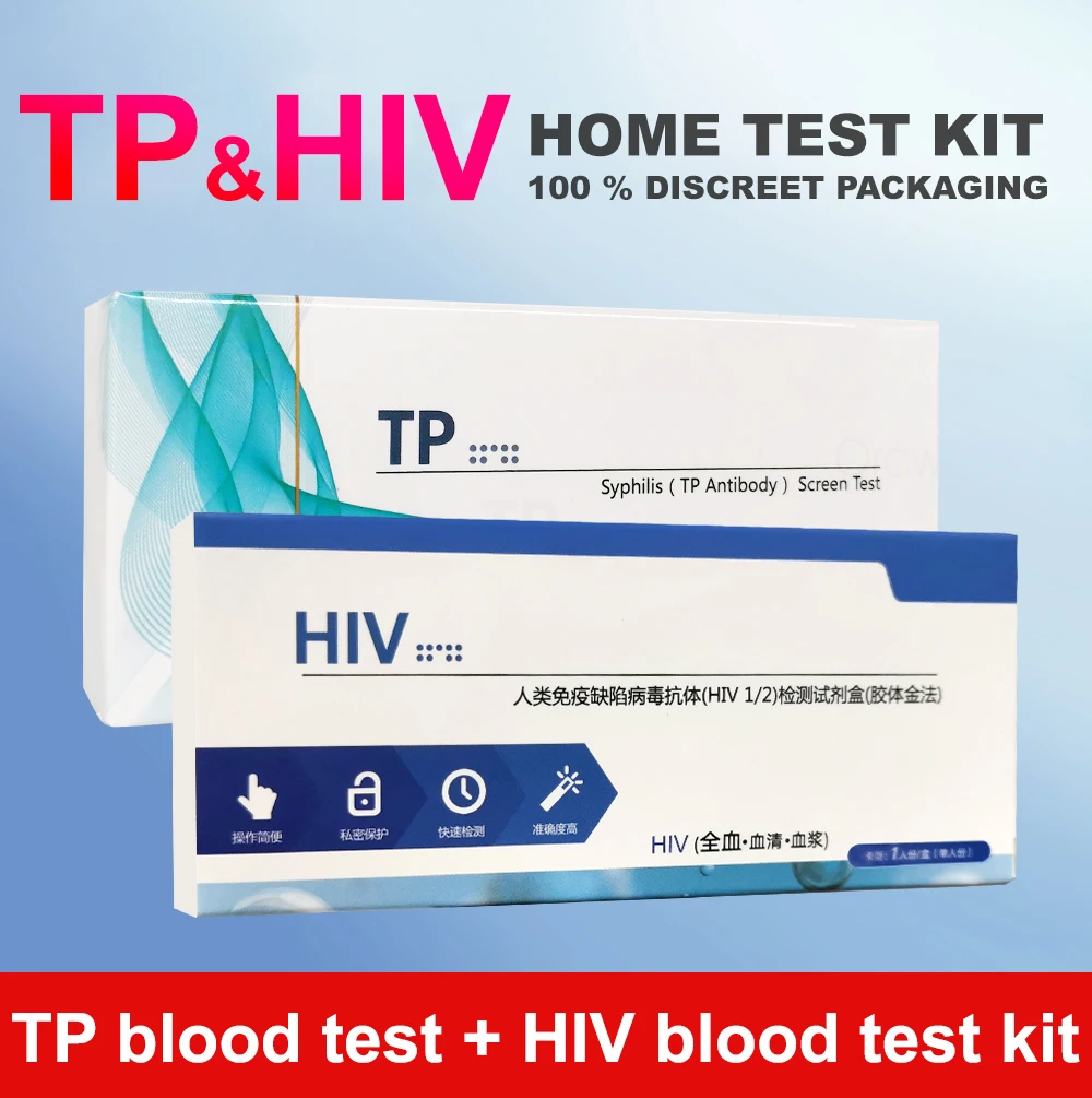 Набор для теста на ВИЧ/СПИД HIV1/2 инструмент тестирования сифилис (TP) антитела (99.9%