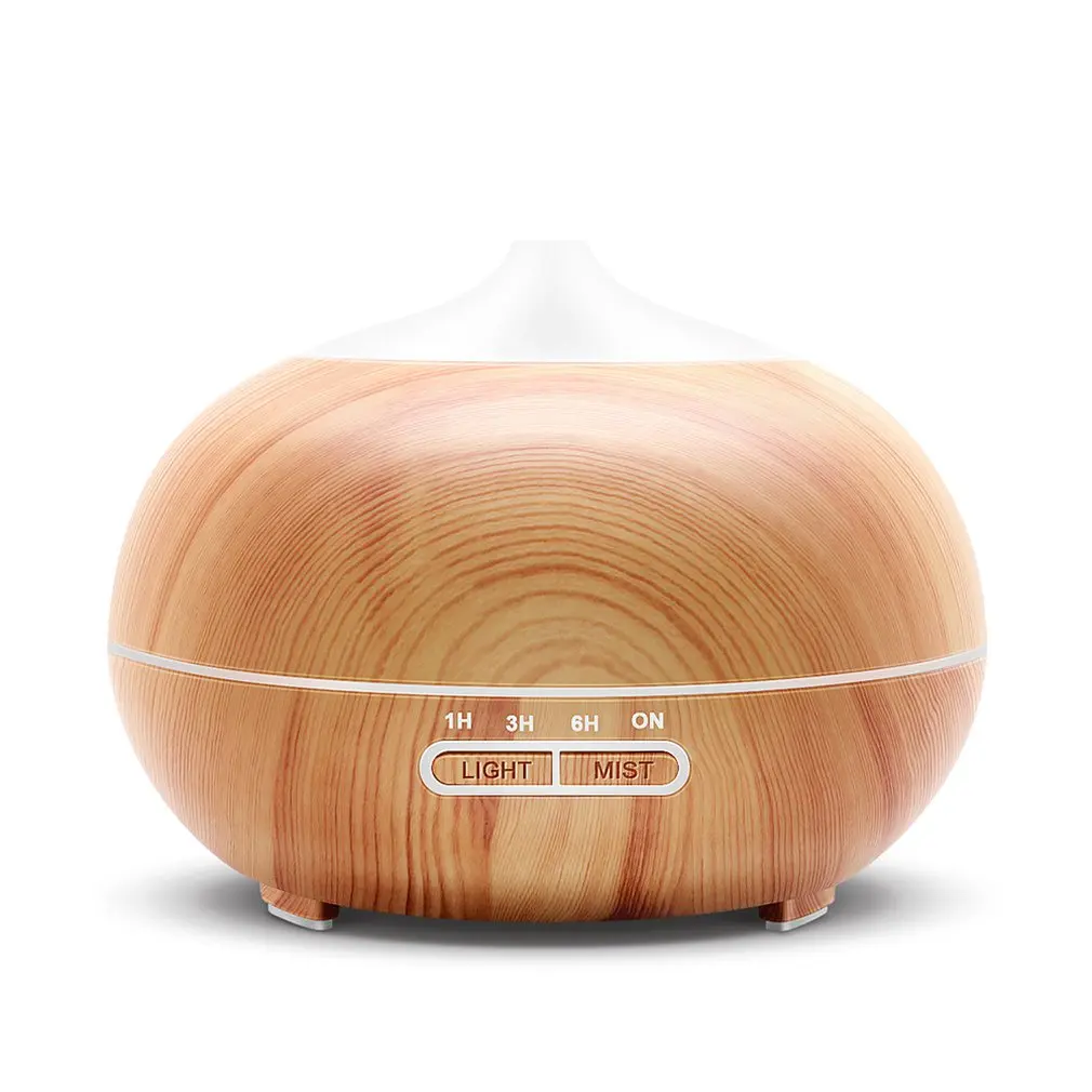 

Wood Grain Remote Control Humidifier 400Ml Household Essential Oil Colorful Fragrance Lamp Ultrasonic Aromatherapy Machine