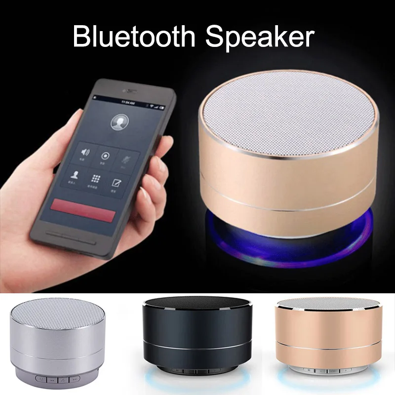 Портативная беспроводная bluetooth колонка с микрофоном радио музыка мини