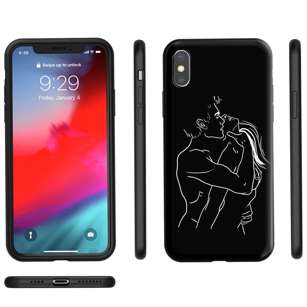 Минималистичный силиконовый чехол для Apple iPhone 12 Mini 11 Pro XS X XR Max 8 7 6S 6 Plus SE 5S|Бамперы| |