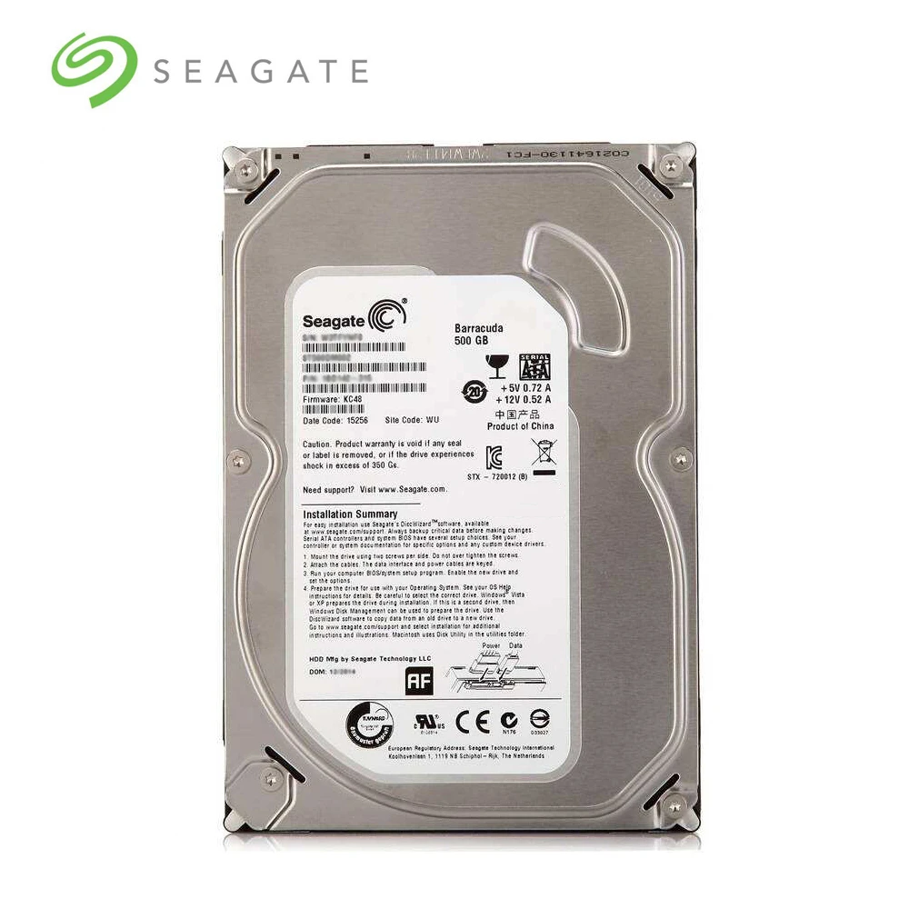 sextante Decoración tristeza Seagate disco duro mecánico interno para PC de escritorio, dispositivo SATA  de 500 GB, 3 Gb/s 6 Gb/s, HDD, 500 GB, 7200 RPM, 8 MB / 32 MB, búfer, 3,5  pulgadas| | - AliExpress