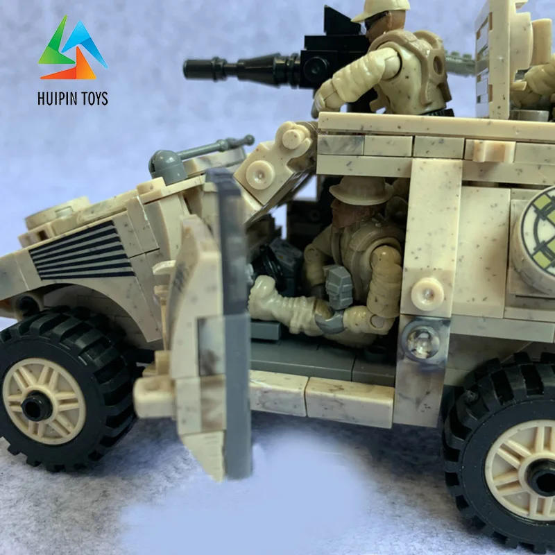 Дешево 451 шт. XINGBAO строительные блоки легое техника XB 06024 Военная серия VBL колесный бронированный автомобиль модель детских игрушек Кирпичи 4PX