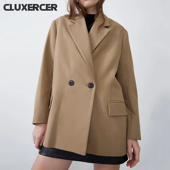 

2020 New Spring Autumn Korea Casual Loose Blazer Jacket Women Single Breasted Solid Lady Office Lady Suit Coat