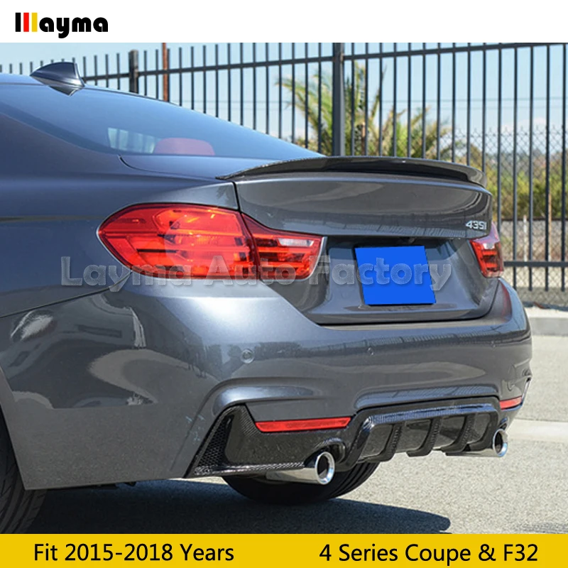 Стильный спойлер для заднего багажника из углеродного волокна BMW 4 серии Купе F32