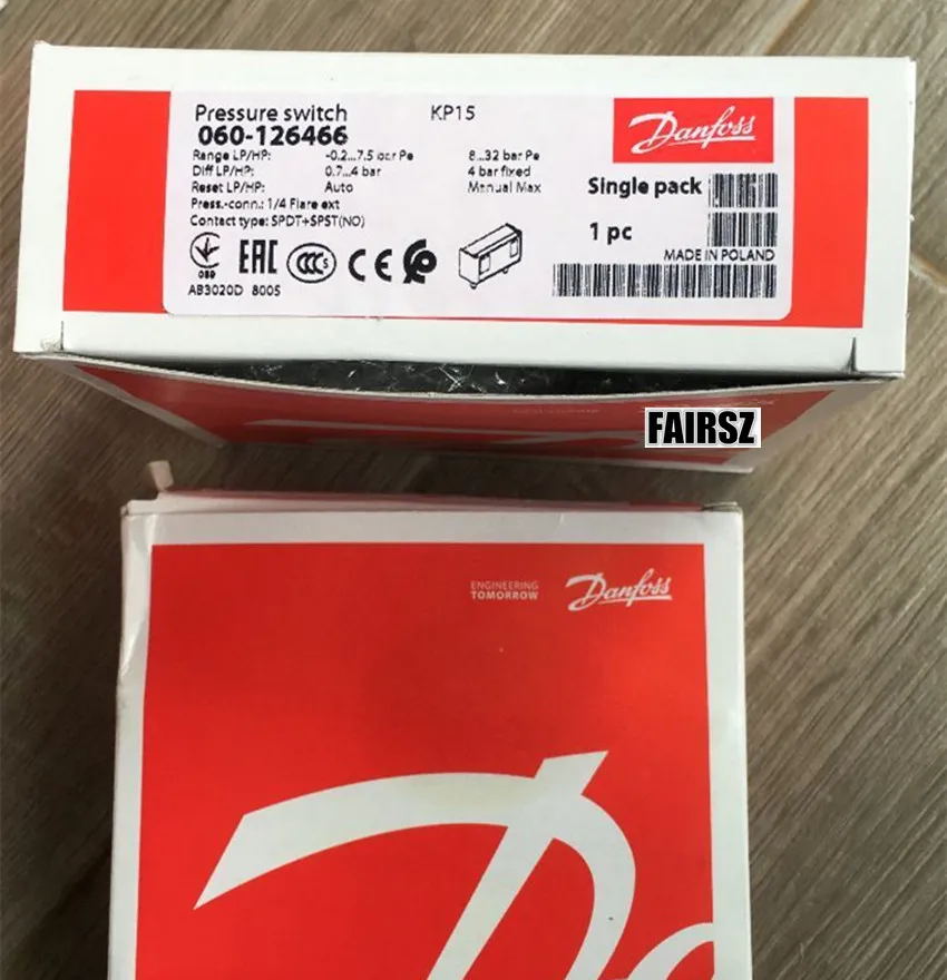 Оригинальный регулятор давления DANFOSS KP15 060 126466/060 126491 низковольтный