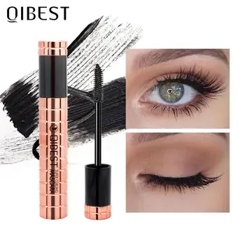 

QIBEST Fluffy Volume Express 3D Mascara Extension Long Curling Lengthening Waterproof Black Eyelash Beauty Makeup Cosmetic