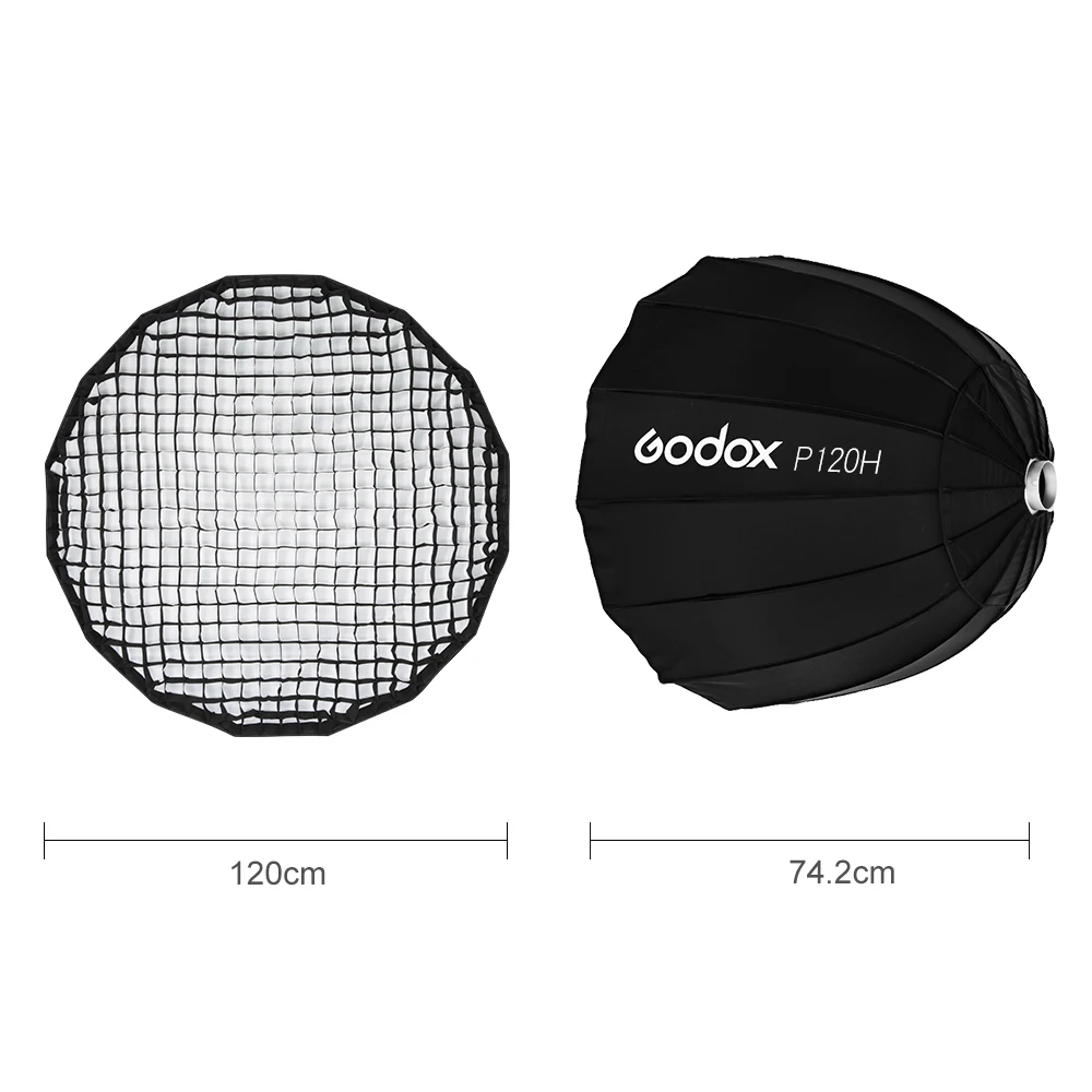Godox-Portable-P120H-120CM-Deep-Parabolic-Honeycomb-Grid-Softbox-Bowens-Mount-Studio-Flash-Reflector-Photo-Studio (1)
