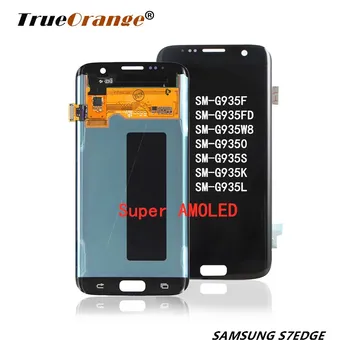 

For Samsung Galaxy S7 Edge Screen Super AMOLED 5.5" S7Edge G935 G935F SM-G935F LCD Display Touch Digitizer Assembly With Frame