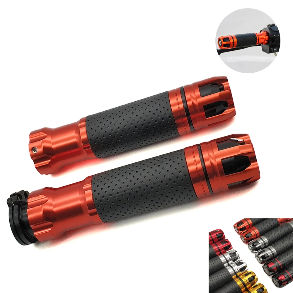 Motorcycle Anti-Skid Handle ends handlebars Racing hand grips CNC 22mm 7/8" For Kawasaki z 750 1000 900 800 250 650 sx | Автомобили и