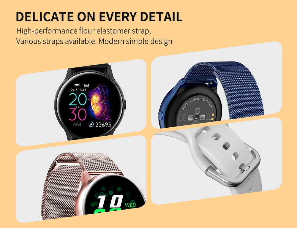 Для женщин IP68 водонепроницаемый смарт-часы Bluetooth Smartwatch для Apple IPhone xiaomi LG монитор сердечного ритма фитнес-трекер