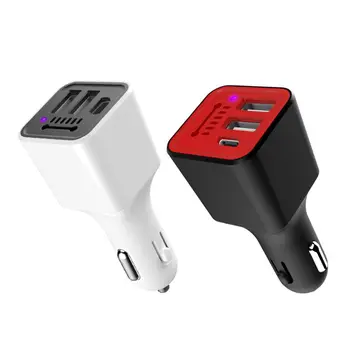 

3.1A 3 USB Port Charger Car Auto Fresh Air Purifier Oxygen Bar Ozone Ionizer