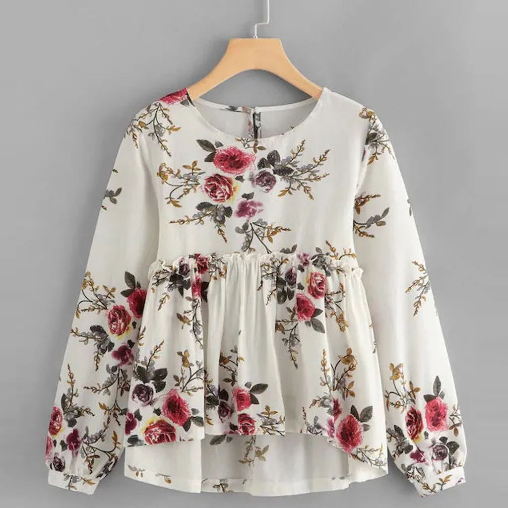 40 блузка модная женская рубашка шифон Blusas Femininas Топы для элегантных леди формальная офисная блузка плюс размер топ с круглым вырезом