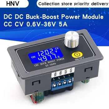 SK80 DC-convertidor Buck Boost, módulo de potencia ajustable, CC 0,6-36V 5A, fuente de alimentación de laboratorio regulada, variable 5V 12V 24V 1