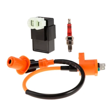 

Performance Racing CDI Ignition Coil Spark Plug for Gy6 50 125 150cc Scooter