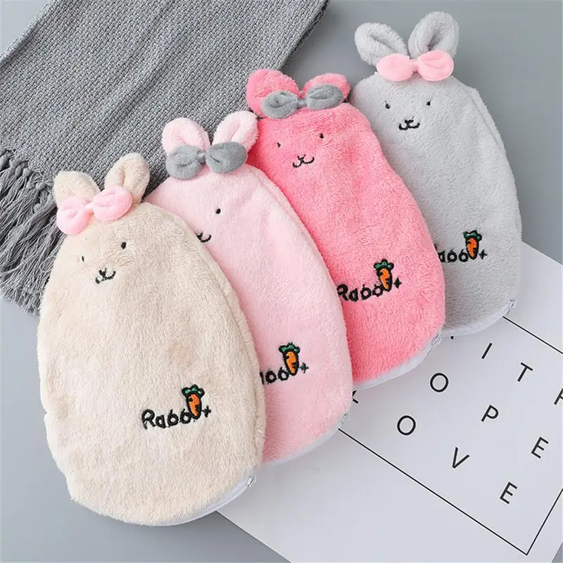 

Heat Pack Cartoon Water Injection Hot Water Bottle Explosion-proof Watering Plush Removable Wash Cloth Set Hand Warmer