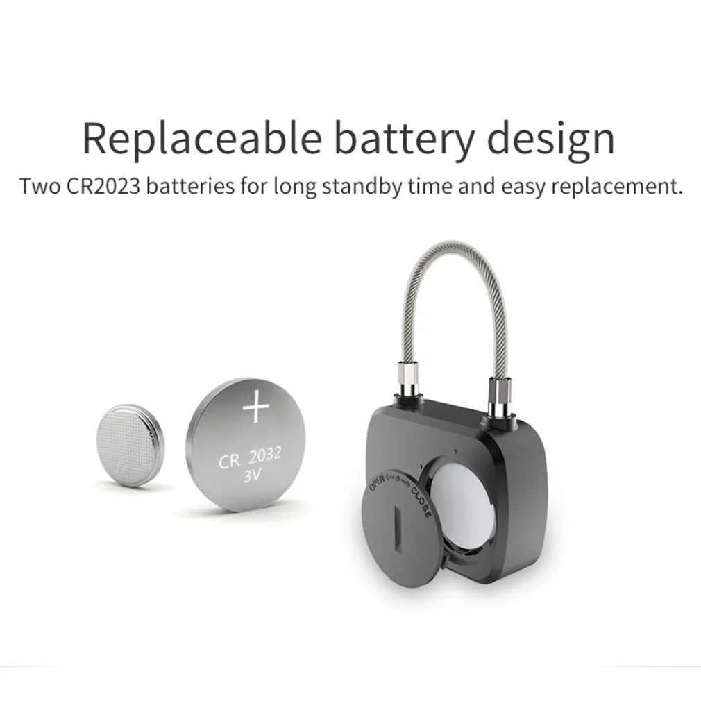 

Travel Box Dormitory Door Fingerprint Lock Suitcase Student Dormitory Anti-Theft Long Standby Electronic Padlock
