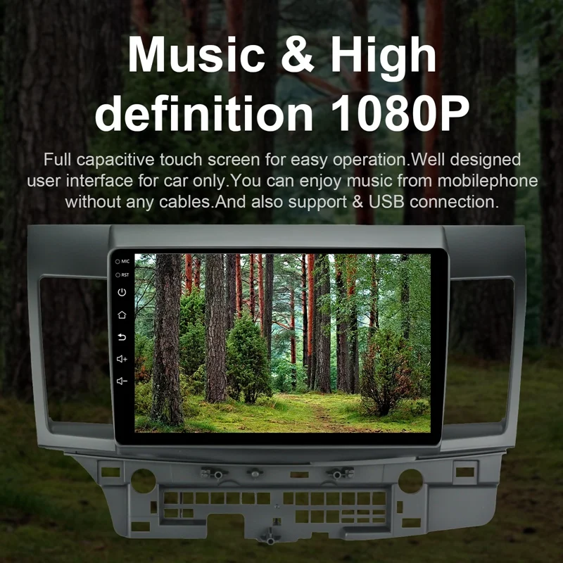 Android 10 1 автомобильный Радио Стерео GPS навигация Bluetooth USB плеер 2G + 16G для Mitsubishi Ralliart
