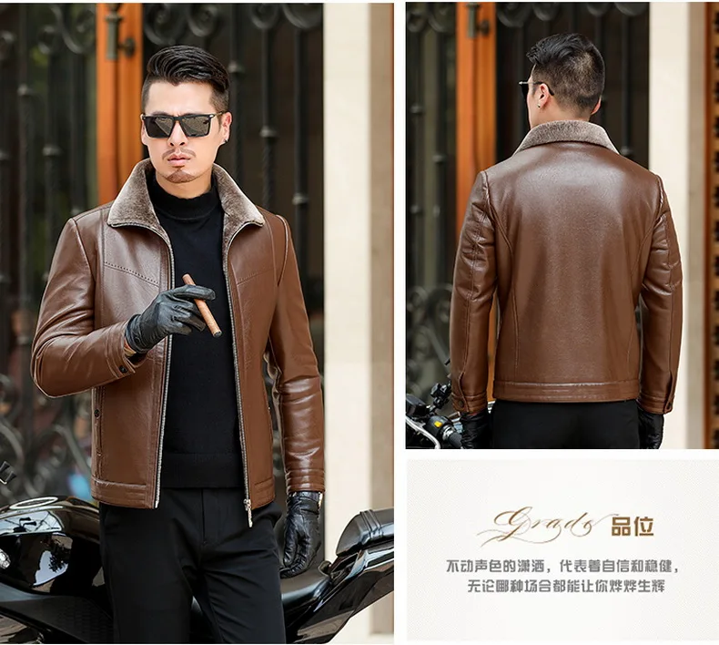 Большие размеры 8XL 6XL кожаные куртки мужские пальто 5XL брендовая Высококачественная верхняя одежда из искусственной кожи мужская деловая зимняя куртка из искусственного меха Мужская Флисовая Куртка