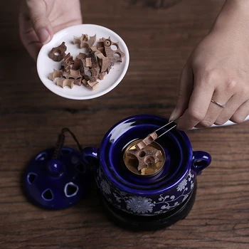 

220 V voltage Timing Electric Plug Ceramic Perfume Diffuser Aromatherapy Furnace Powder Incense Essential Oil Aroma Burner Decor