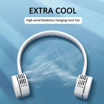 

1PC Portable Sports Leafless Hanging Neck Fan USB Charging handheld Air Cooler Conditioner Cooler