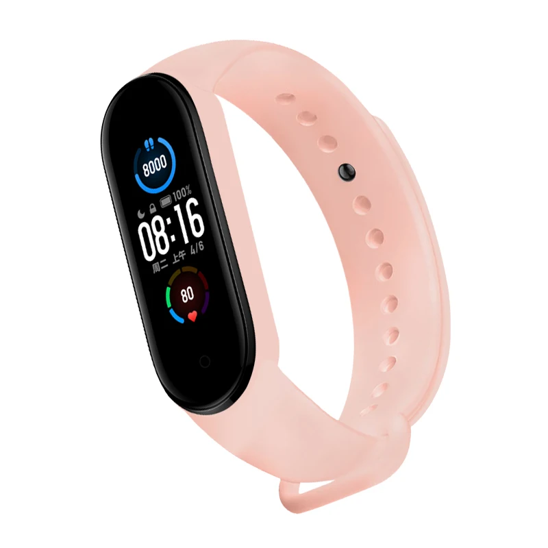 Strap For Xiaomi Mi Band 6 TPU Wristband Bracelet Replacement Strap For Mi Band 6 Solid Color Sport Strap 35 Colors Wrist Strap