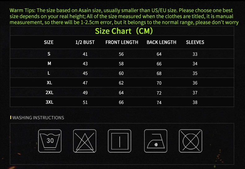 sizes