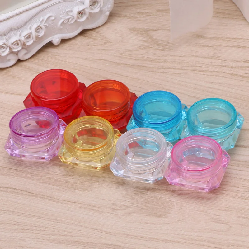 

Travel Cosmetic Empty Jar Pot Eyeshadow Makeup Face Cream Lip Balm Container Box X5XC