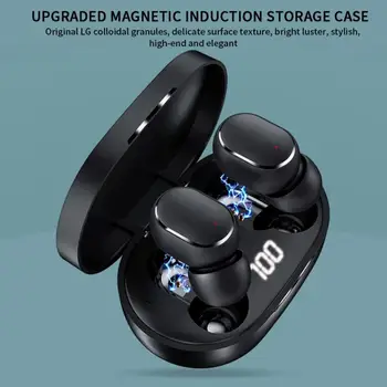 

TWS Bluetooth Earphones Streo Wireless Earbuds with LED Power Display Case 3D Stereo Sound IPX5 Waterproof Whit Charging Box