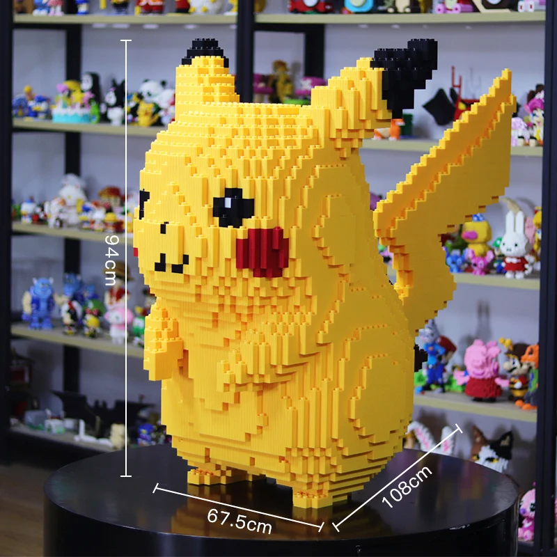 

6600pcs Legoings Pikachu Building Model kits Creative Bricks Bulk Figures Educational Kids Toys brinquedos
