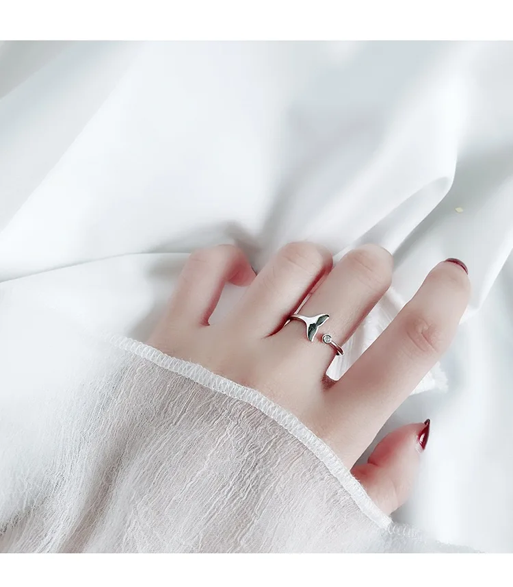 ZOBEI, минималистичные кольца в форме русалки с неровным 925 пробы, серебряные кольца для женщин, вечерние ювелирные изделия, античные кольца Anillos