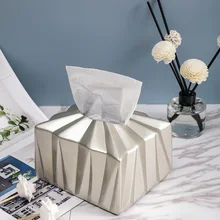 

Paper Towel Box In Living Room Light Luxury Creative Nordic Simple Tea Table Paper Box Ceramic Home Decoration Table Paper Box