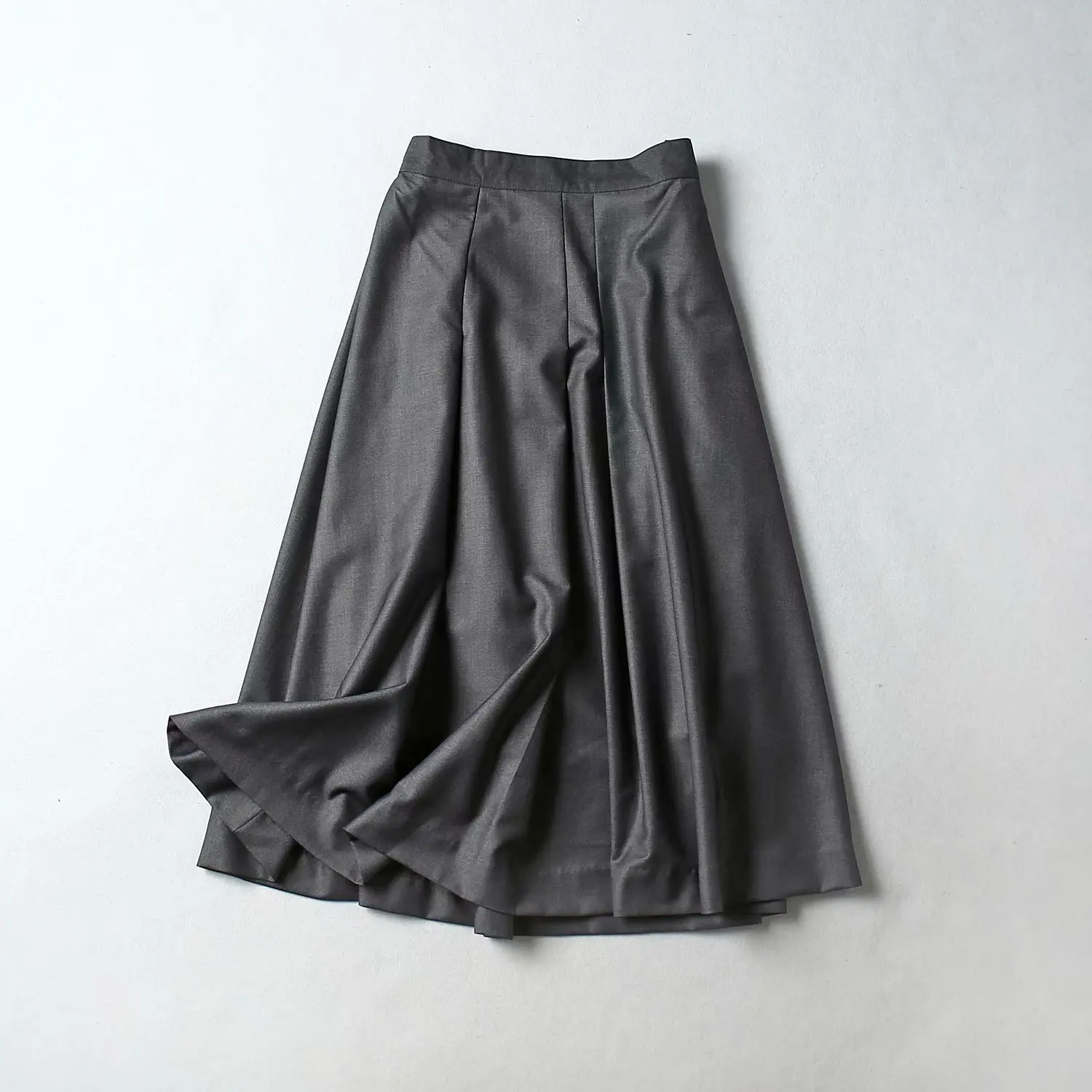 Высокая уличная Женская однотонная плиссированная Высокая талия Повседневная тонкая линия юбка faldas mujer Женская боковая молния на пуговицах юбки QUN437