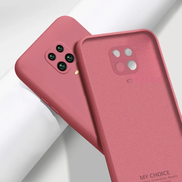 Liquid Silicone Case Cover For Xiaomi POCO X3 Pro M3 F3 X3 GT 10T Redmi Note 10 Pro 8 9A 9T Soft Case For Redmi Note 9 Pro Case Camellia Red