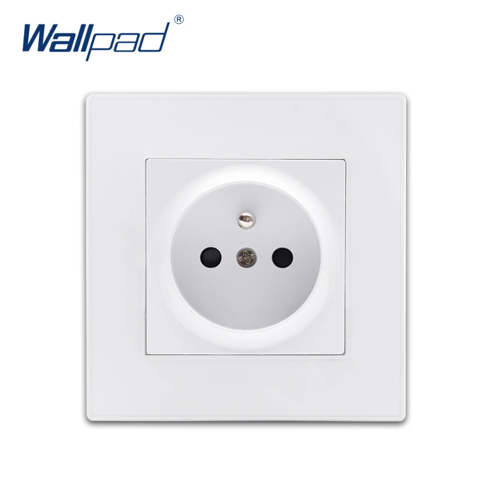 Европейская французская розетка Wallpad роскошные белые настенные электрические