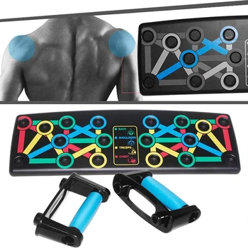 

Push up Board 14 in 1 Body Building Home Comprehensive Fitness Exercise Equipment Fodable Adjustable Push-up Stands Workout Gym