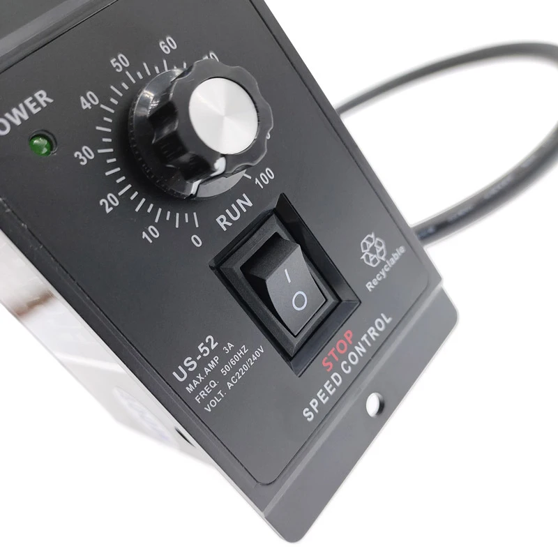 400W US-52 AC 220V 50/60Hz AC speed controller regulator motor control forword backword filter capacitor dc motor speed controller,motor speed controller,electric motor speed controller