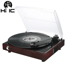 3 скорости 33,45, 78 об./мин проигрыватель античный граммофон Проигрыватель виниловых дисков аудио USB DC 5 В AUX Выход