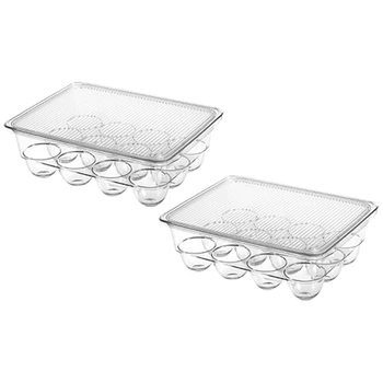 

Fridgebin Egg Holder,Two Storage Box for Twenty Four Eggs