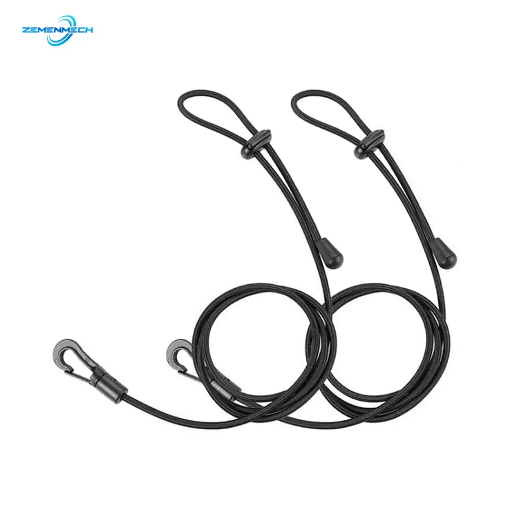 1.2m Canoe Kayak Surfing Boat Paddle Leash Clip Safety Fishing Rod Tether Holder Lanyard Bungee Shock Cord Hook Tie Down Rope