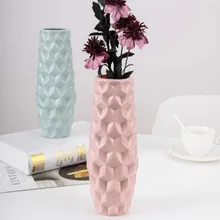 Имитация керамической ромбовидной вазы, гидропонная Цветочная жардиньерка для гостиной, контейнер для цветов, глазурная ваза, украшение для рабочего стола