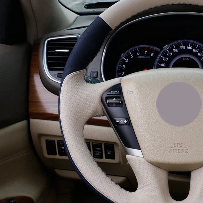Кожаные чехлы рулевого колеса автомобиля для Nissan Teana 2008 2012 Murano 2009 2014|Чехлы на руль|