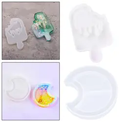 Silicone Jewelry Mould Quicksand Keychain Simple Operations Craft Kit Material Package for Ornaments Craft Class Children Teens