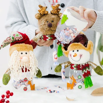 

Christmas gift box Christmas candy cans for children gift packaging Christmas gifts doll gift candy box