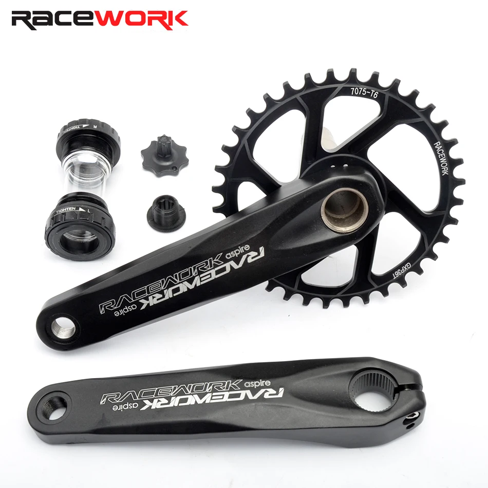 GXP Bicycle crankset with bottom bracket 170/175mm MTB crank Mountain bike sprocket 30T/32T/34T/36T/38T for SRAM crankset